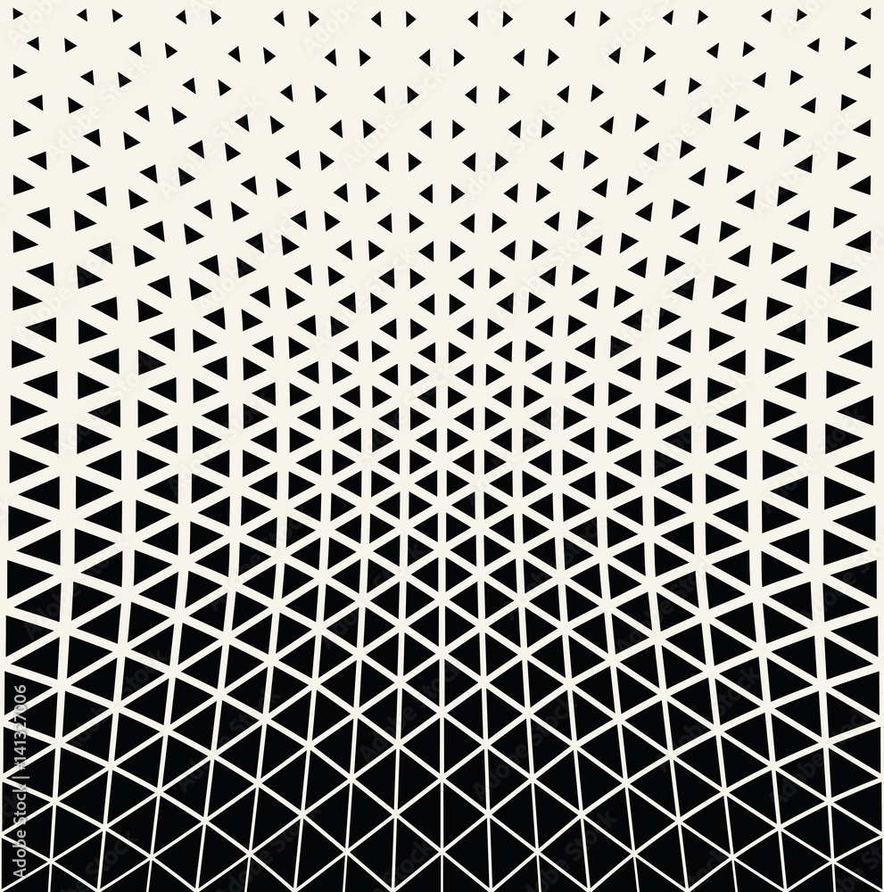 Fototapeta premium geometric triangle halftone minimal pattern vector background