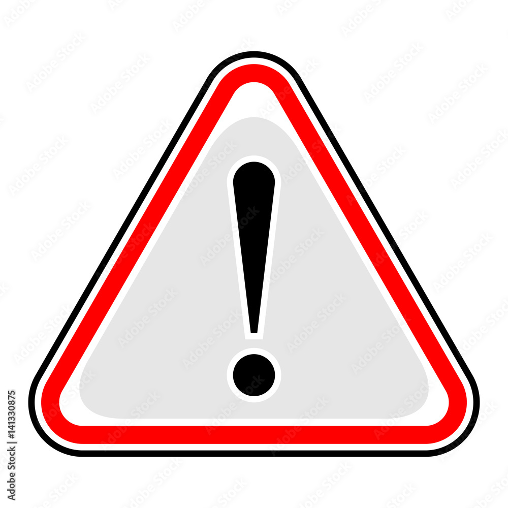Exclamation Point Warning Attention Hazard Sign Exclamation Point Warning Attention Hazard Sign