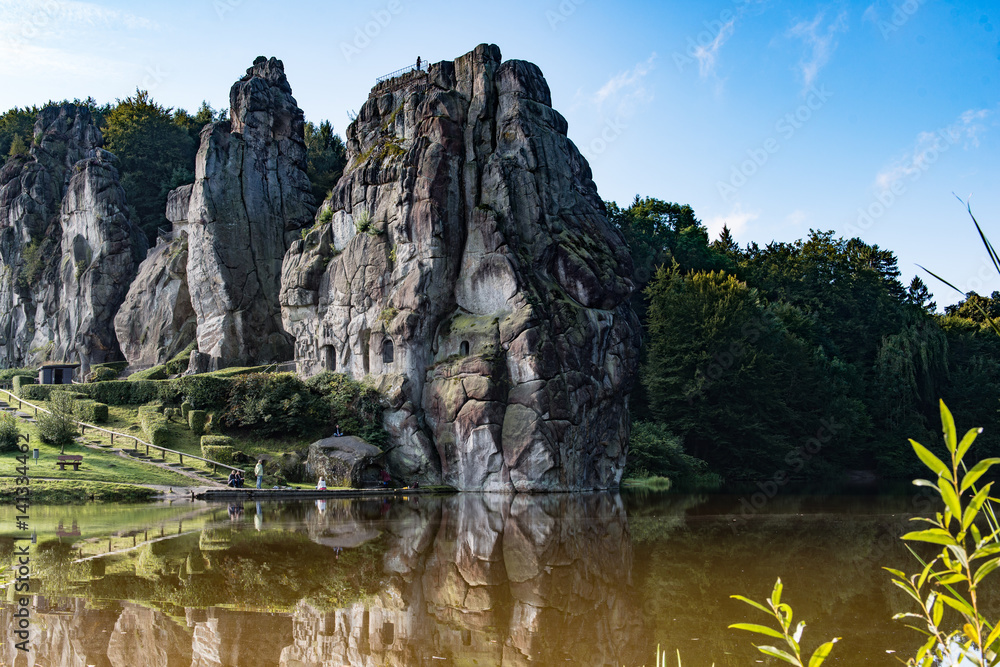 Externsteine im Teutoburger Wald, Deutschland Externsteine im Teutoburger Wald, Deutschland