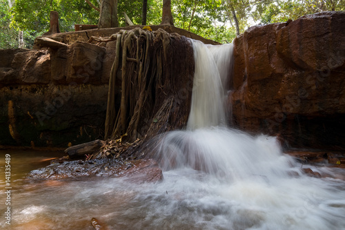 Beautiful nature of waterfall at Binh Phuoc province Viet Nam photo