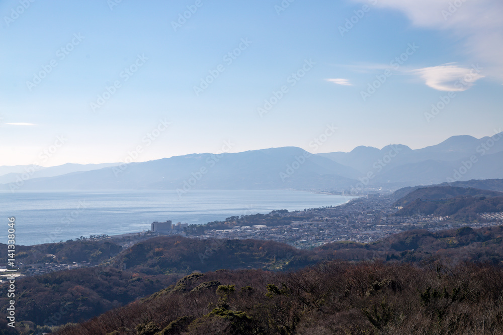 Fototapeta premium 湘南平から眺める富士山