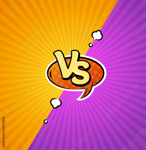 Versus Logo Background. Vector