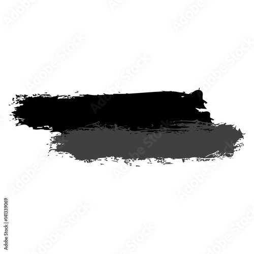 Two Gray Brushstroke Paint