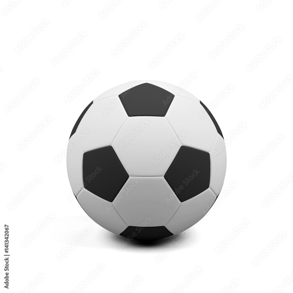 Soccer ball isolated on white. 3d image