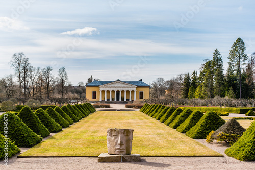 Front view of the Uppsala Botanic Garden, Sweden, Europe photo