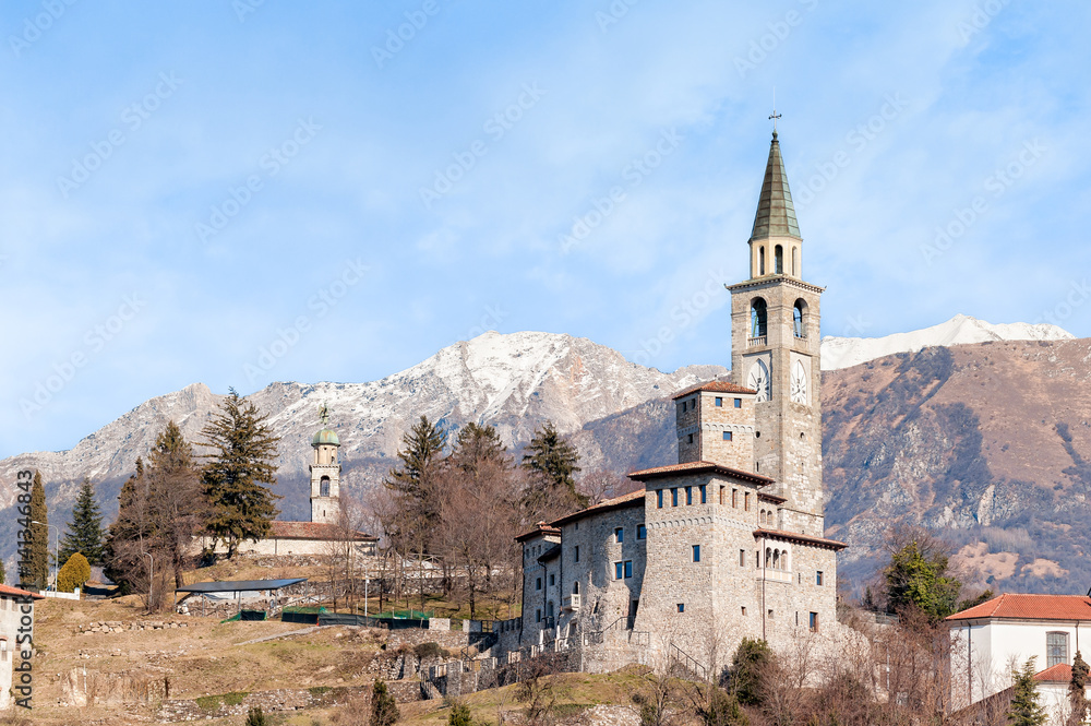 Medieval castle in Italy. Medieval castle in Italy.