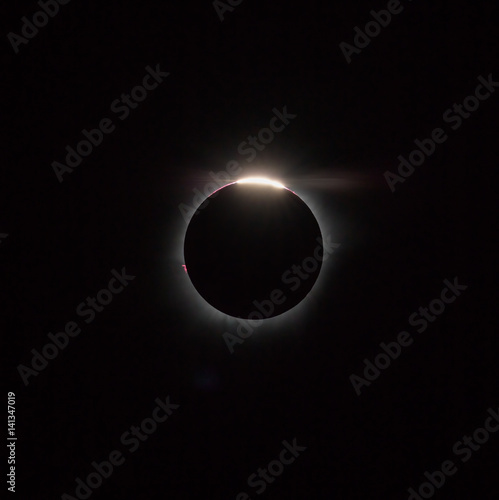 Diamond ring and protuberance (third contact). Solar Eclipse March 9, 2016. An observation from Tidore island - Maluku Utara, Indonesia (This is an original photo! Not NASA public pictures)