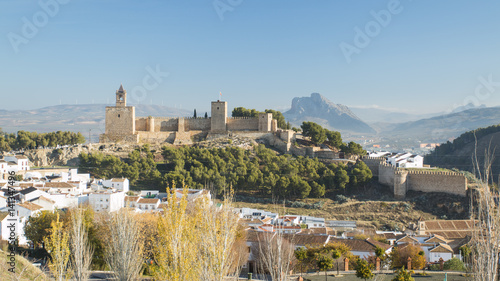 Ancient city on Mountain. Antequera, Malaga photo