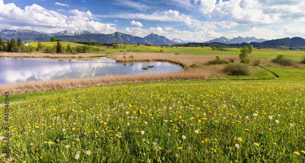 Panorama Landschaft in Bayern im Allgäu Panorama Landschaft in Bayern im Allgäu
