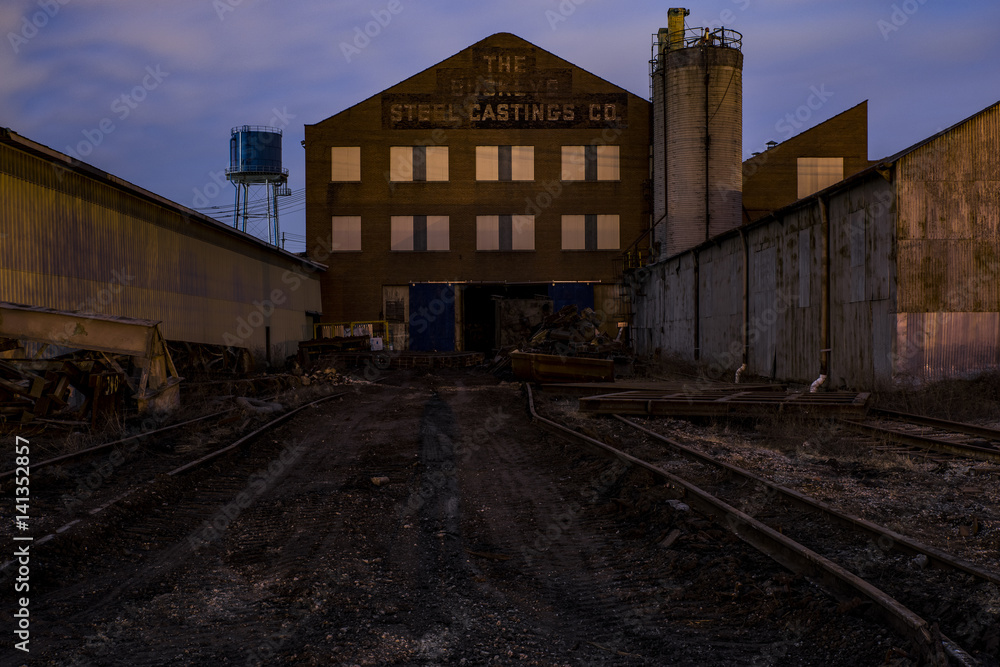 Moody Evening Views of Abandoned Foundry in Ohio Moody Evening Views of Abandoned Foundry in Ohio