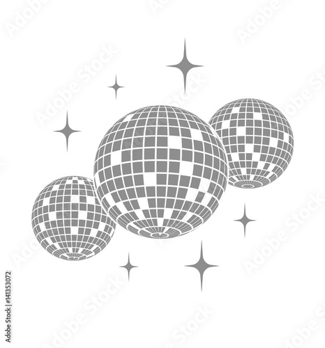 Disco ball Vector icon