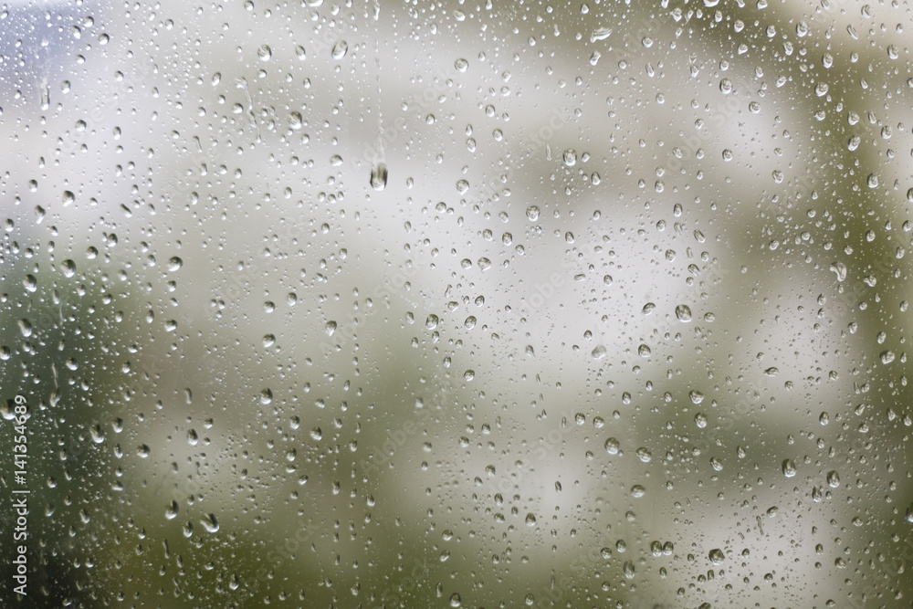 raindrops on a window, for backgrounds