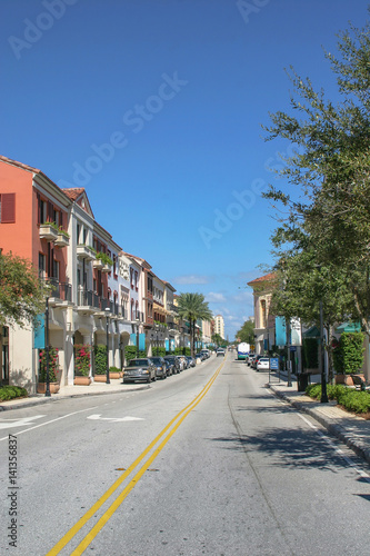 フロリダ州ウエストパームビーチの美しい街並み