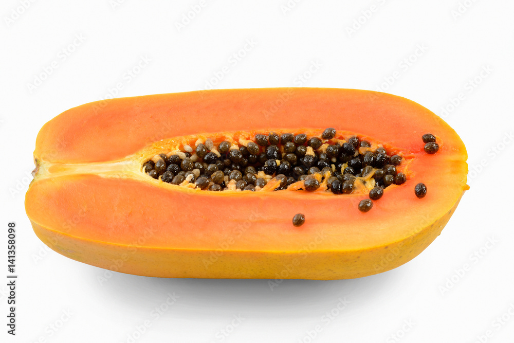 Papaya isolated on white Papaya isolated on white