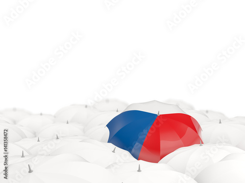 Umbrella with flag of czech republic