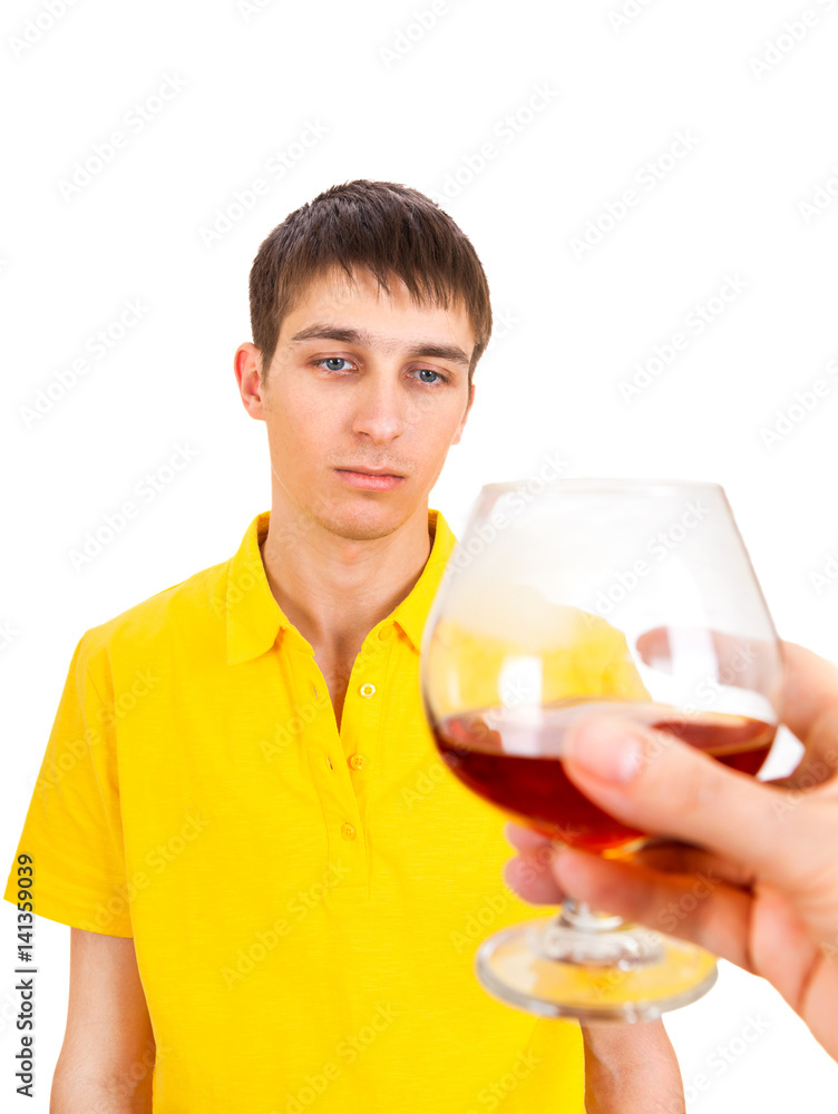 Young Man with Alcohol