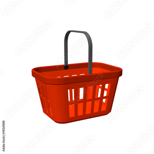 Shopping basket. Isolated o...