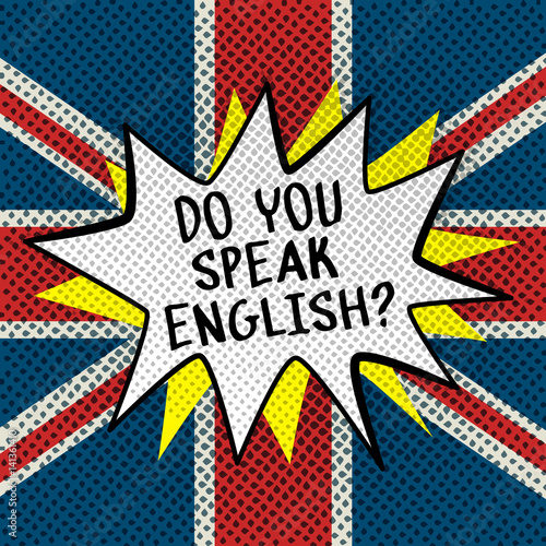 Concept of studying English.