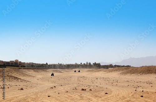 Buggy safari in Egypt. Extreme off road racing.