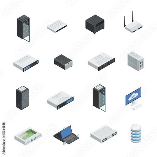 Data Center Icon Set