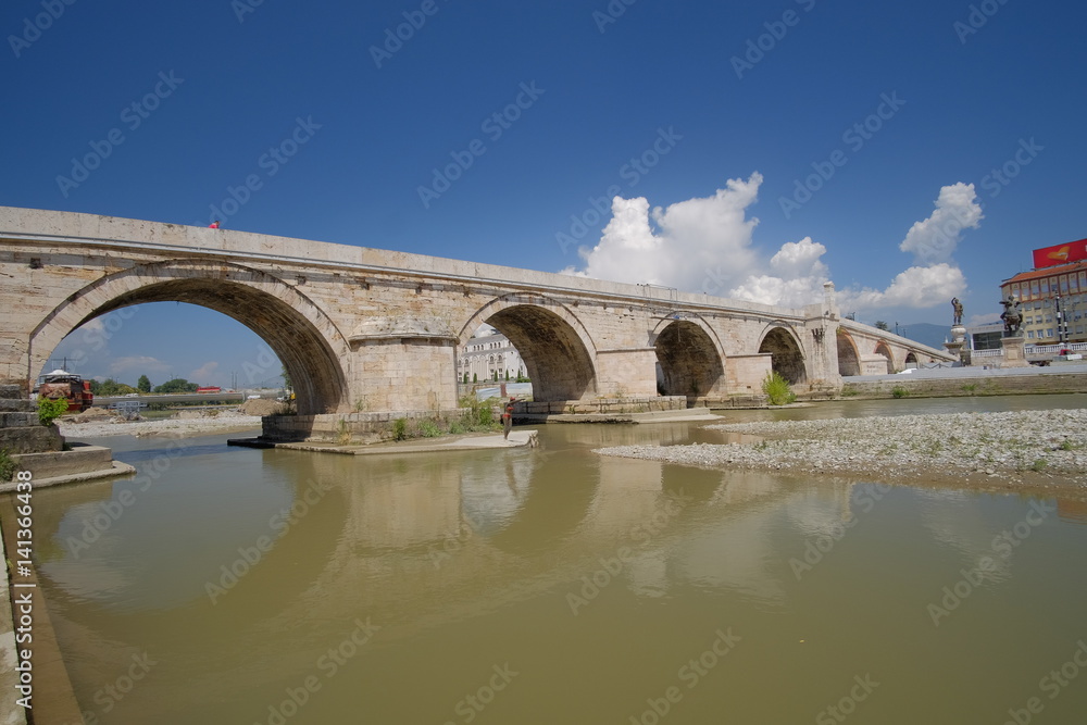 Fototapeta premium Skopje - the capital city of the Republic of Macedonia