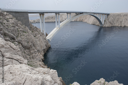 Bridge to the Isle of Pag croatia