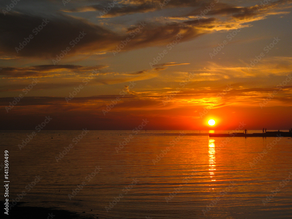 sunset in croatia