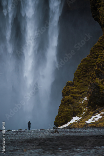 Skogafoss Man vs Nature Iceland