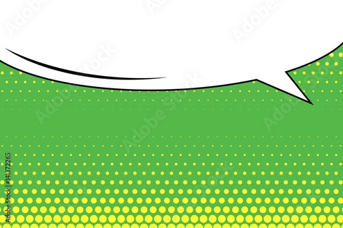 Abstract creative concept vector comic pop art style blank, layout template with clouds beams and isolated dots background. For sale banner, empty speech bubble set, illustration halftone book design.