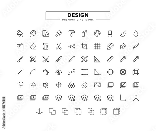 Design line icon set