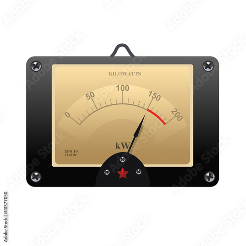 Realistic electronic analog VU signal meter