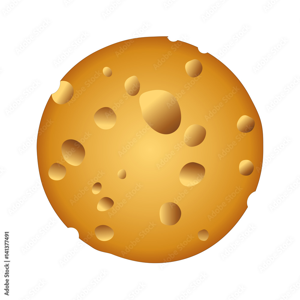Realistic round cheese on white background Realistic round cheese on white background
