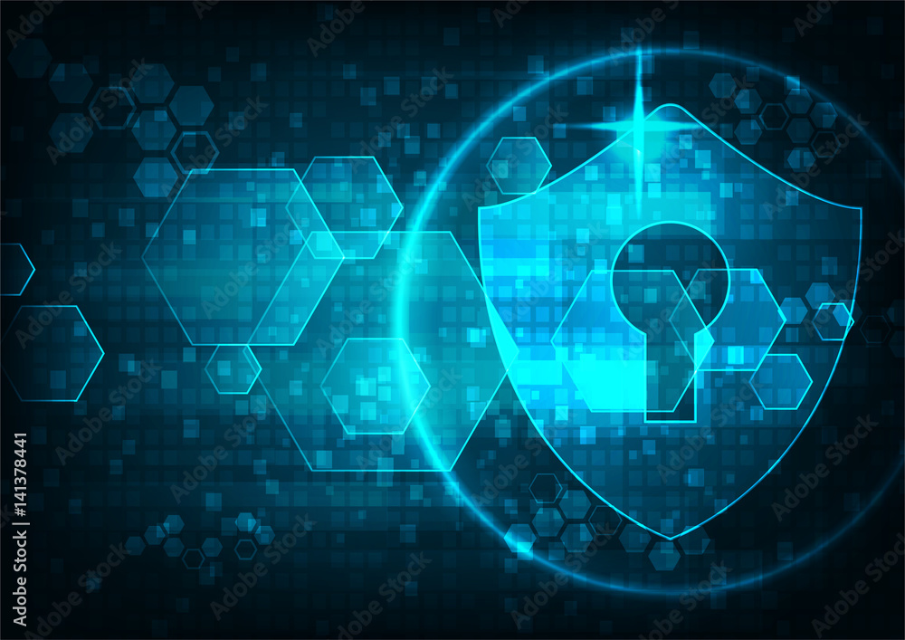 Fototapeta premium technology cyber security