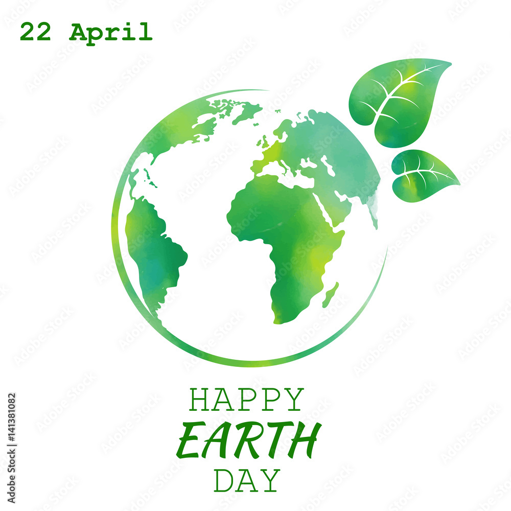 Obraz premium World earth day grunge style