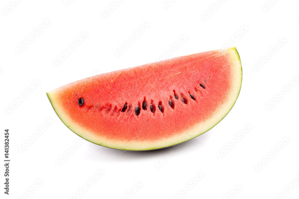 Watermelon slice isolated on white background. Watermelon slice isolated on white background.