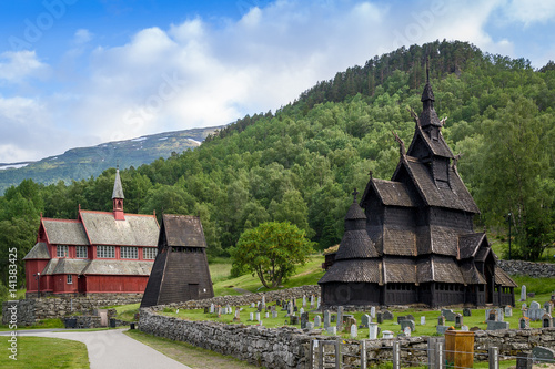 Borgund stavkirke and bell tower
