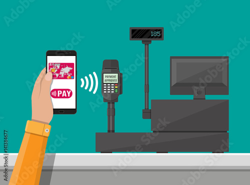 Nfc payment in supermarket