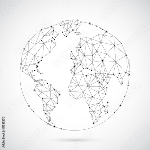 Polygonal World Globe