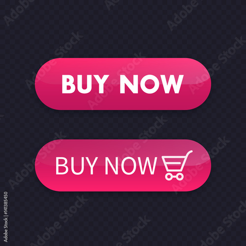 buy now, vector buttons for web