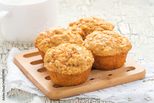 Quadro su tela Carrot Oatmeal Muffins