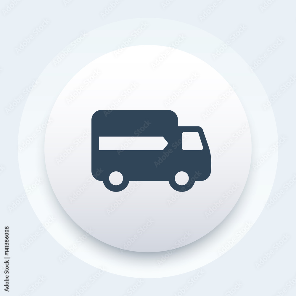 delivery icon, van, transportation vector symbol delivery icon, van, transportation vector symbol