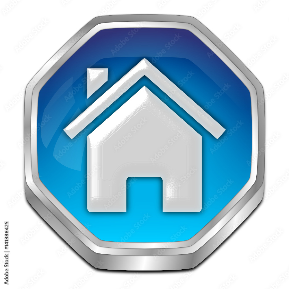 Home Button - 3D illustration Home Button - 3D illustration