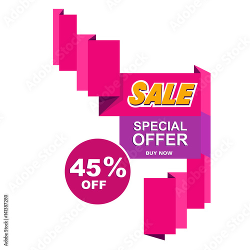 Super sale, paper banner, sale background, big sale,poster sale © PALERM089