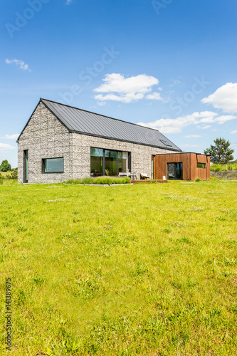 House exterior with stone elevation