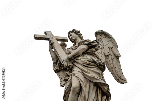 Famous statue of the Angel With Cross