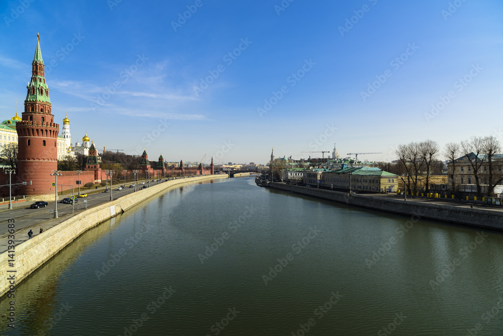 View of the Moscow River and the Kremlin View of the Moscow River and the Kremlin