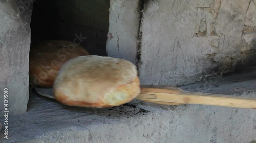 Traditional Bakery Take Out Bread with Wooden Space