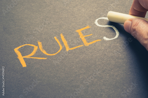 Slika na platnu Rules
