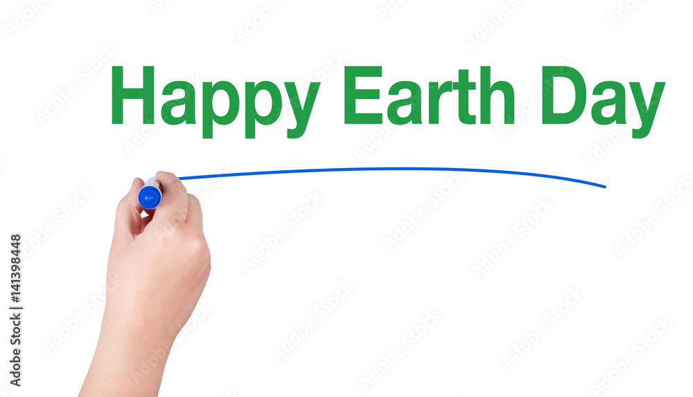 Happy earth day word Happy earth day word