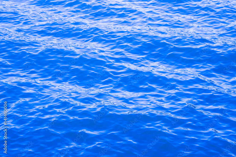 Blue waves on water Blue waves on water